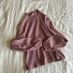 Madewell Turtleneck Sweater Dusty Pink